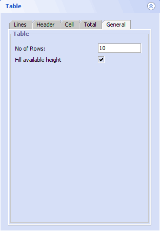 Accounting Software screenshot property table general