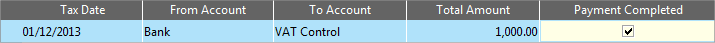 Accounting Software table sample transaction 10