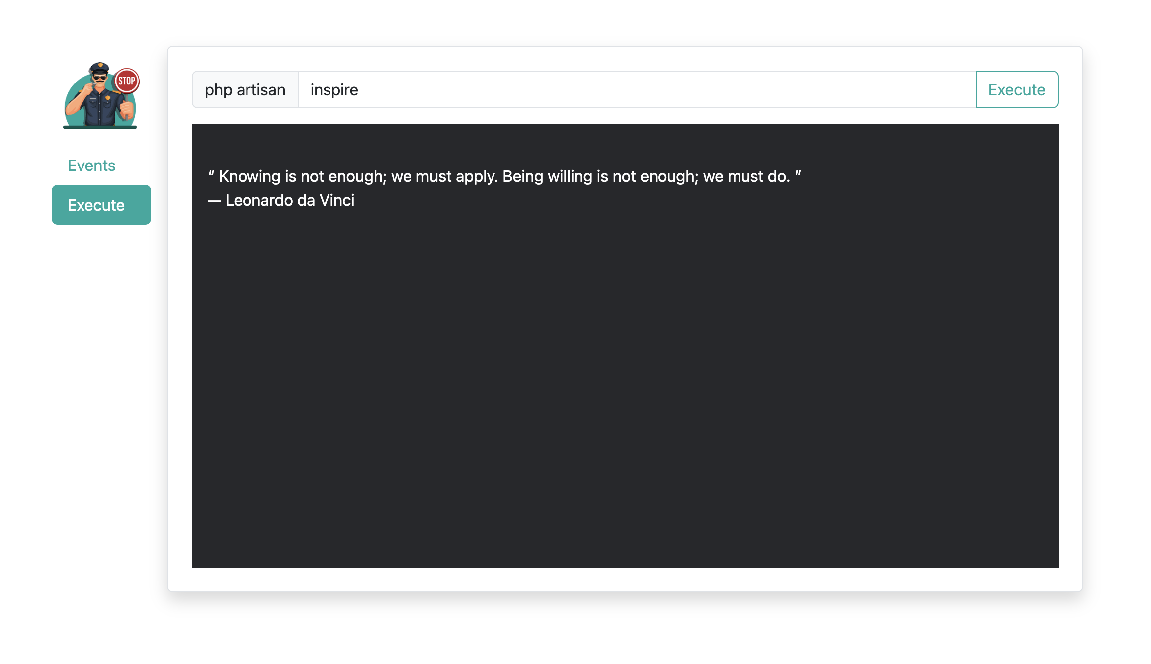 execute page