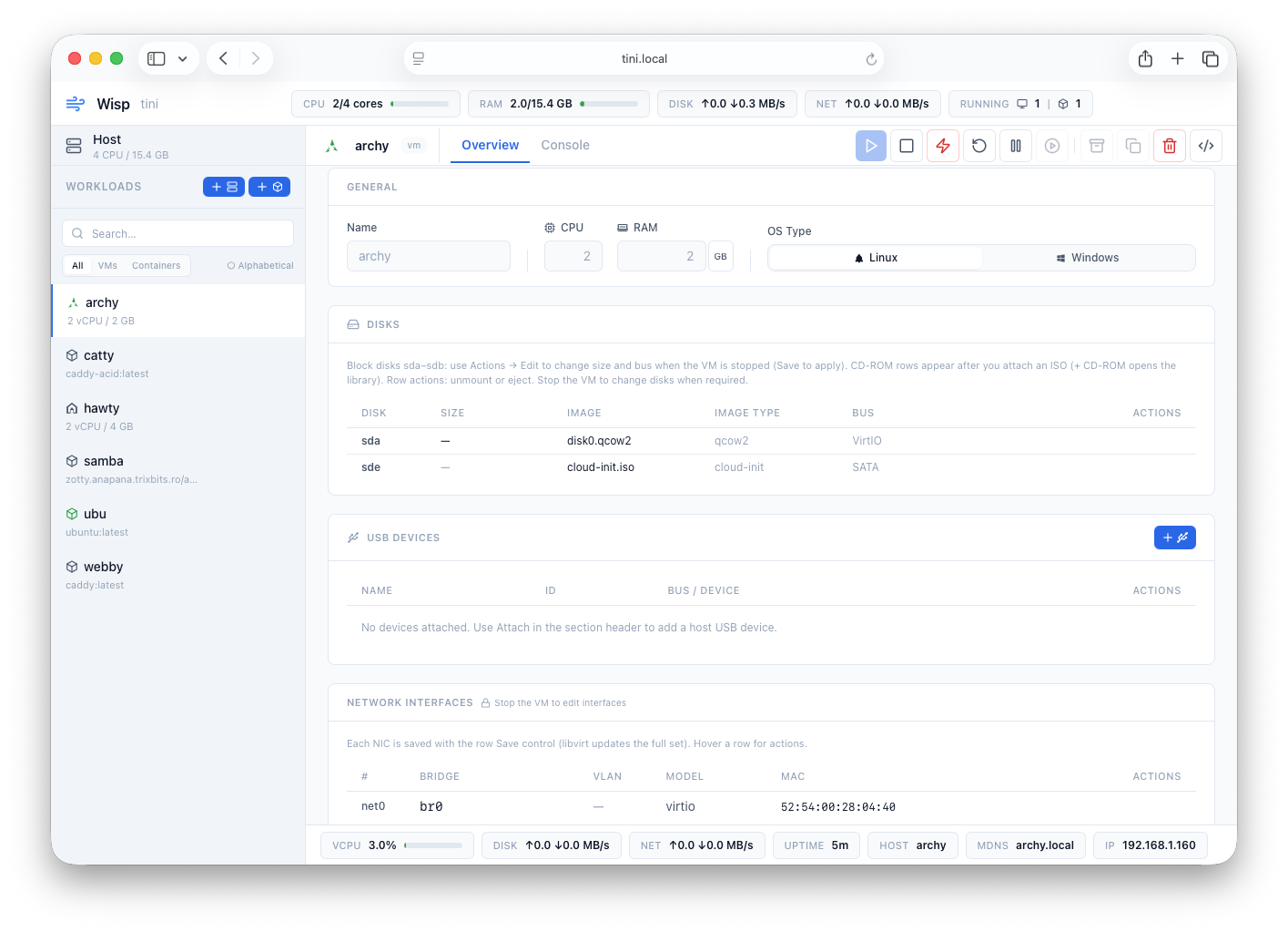 VM overview