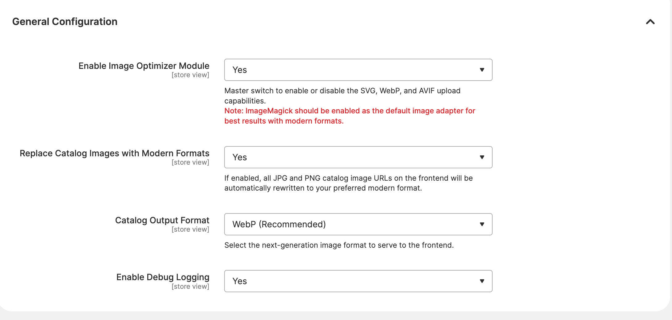 General Configuration