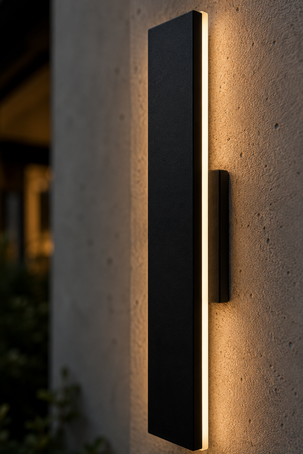 Arden Wall Sconce 36 inch on textured wall
