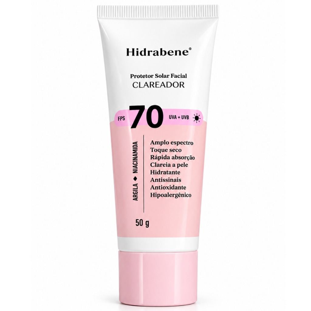 Hidrabene Protetor Solar Clareador Facial 70 FPS