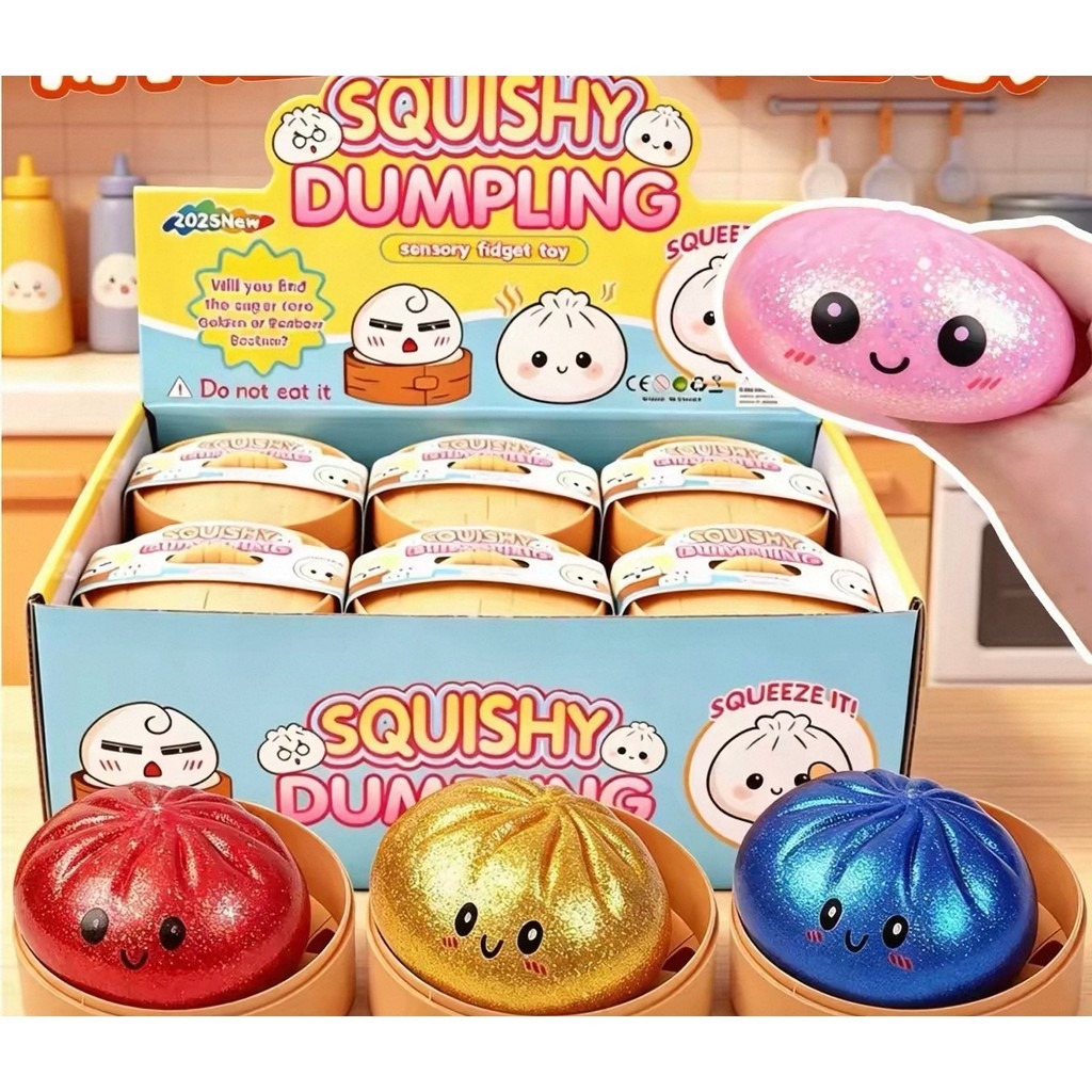 Squishies De Bolinho Caixa De Brilho Alívio de Estresse