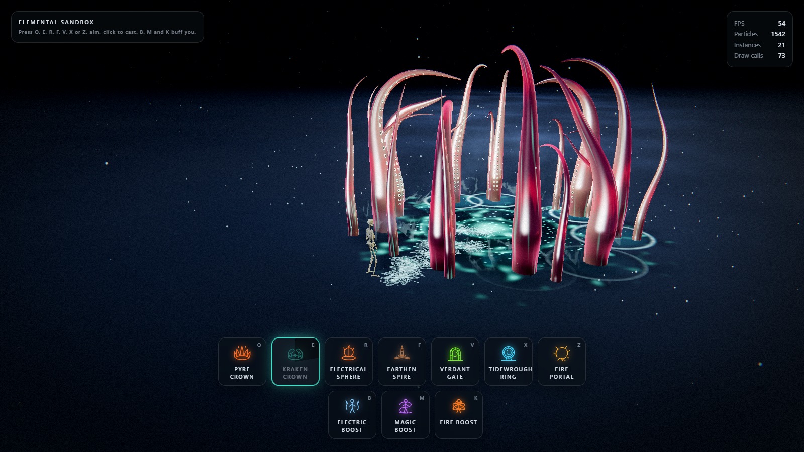Kraken Crown — a ring of arms rearing out of the rift