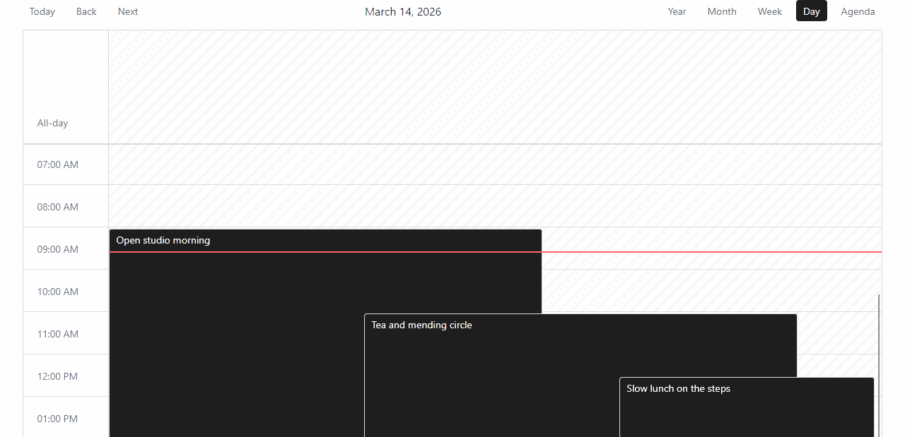 Day view preview