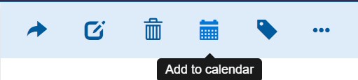 Add to calendar in conversation action bar