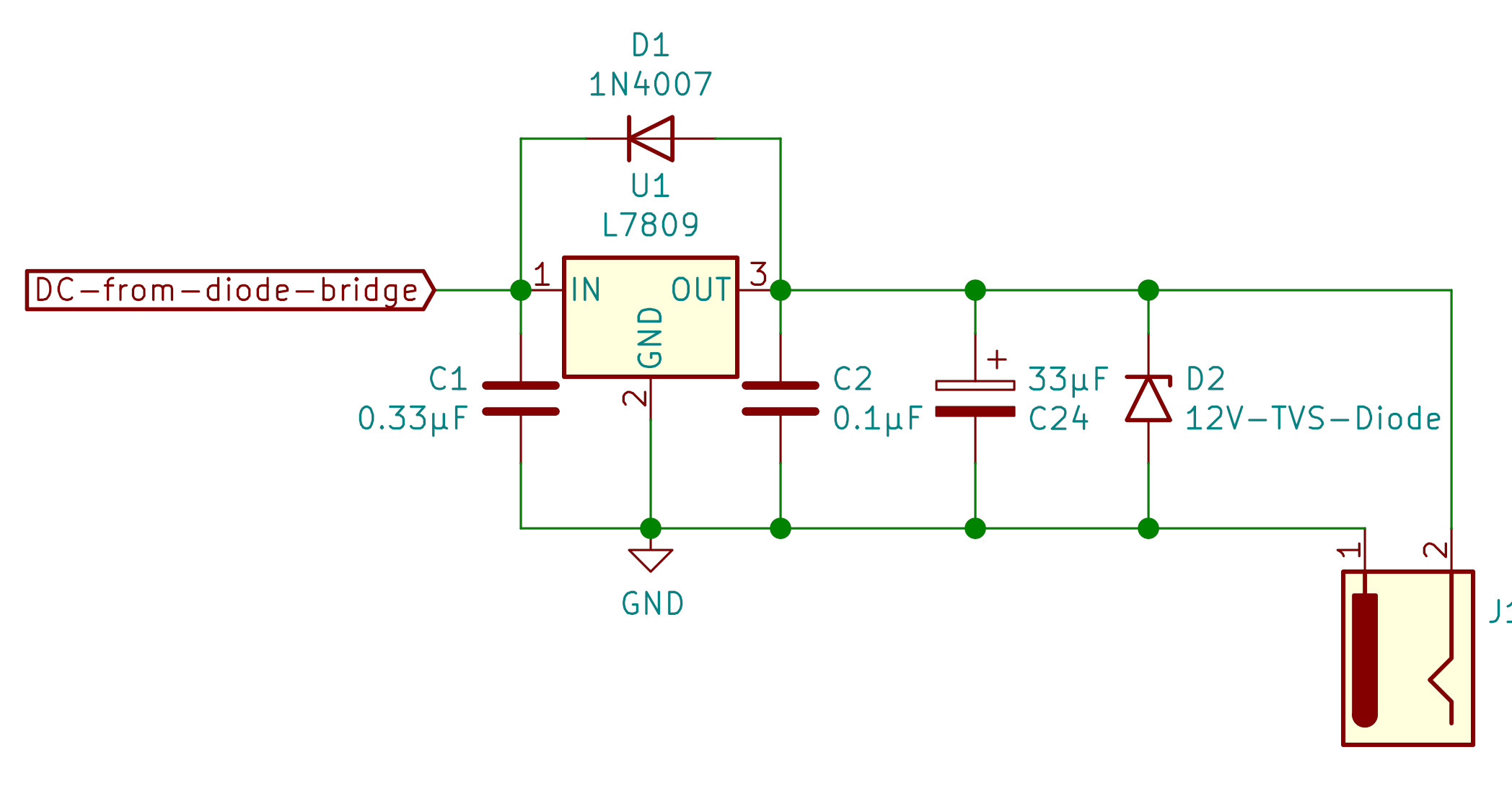 9V output schematic