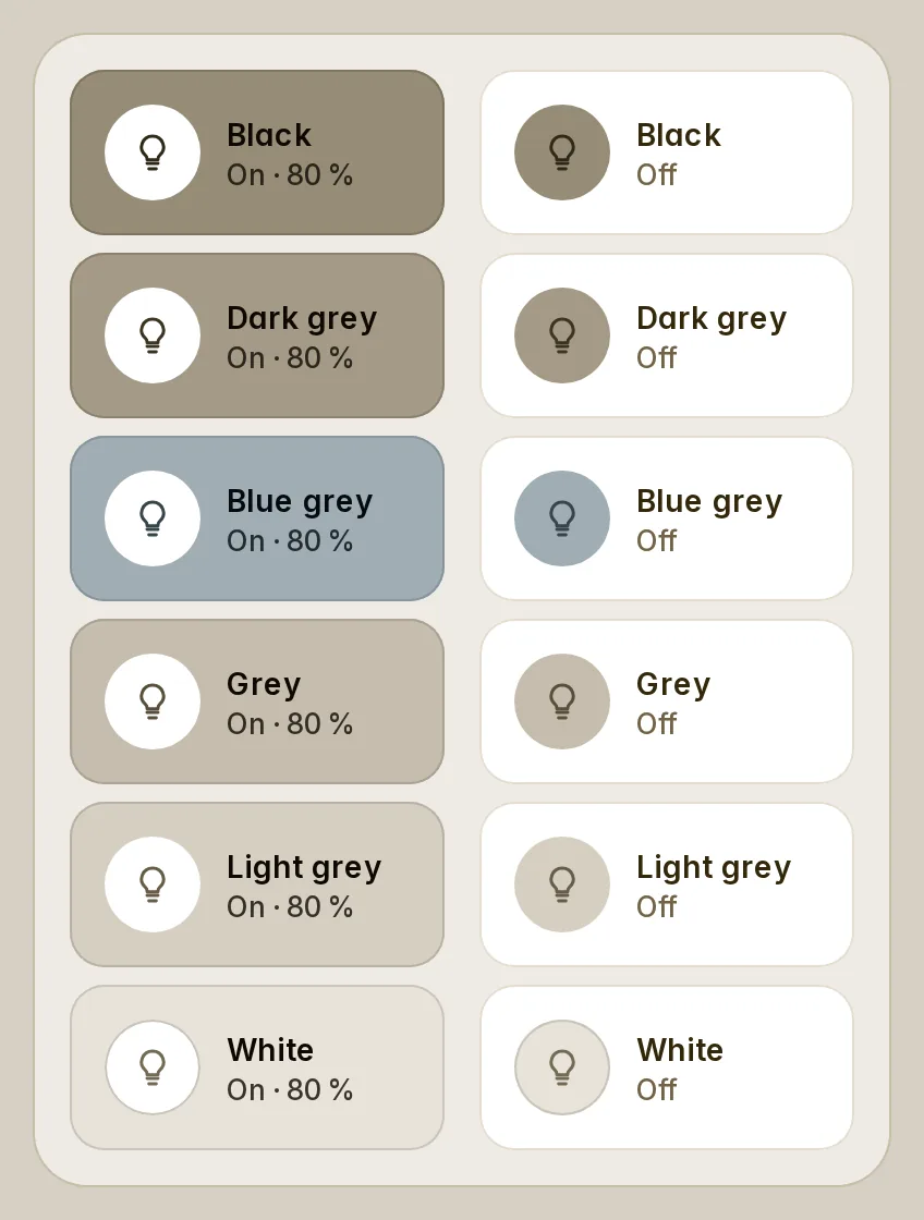 Black, the greys and white as a ladder on Linen, on and off