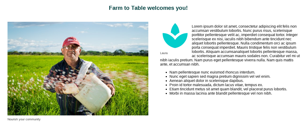 home page as seen by a Farmer