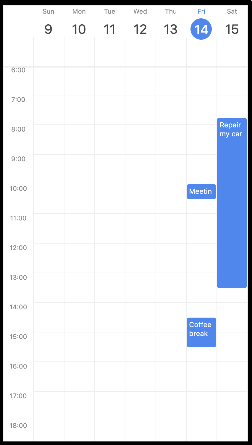 React native big calendar Npm React native big calendar Npm