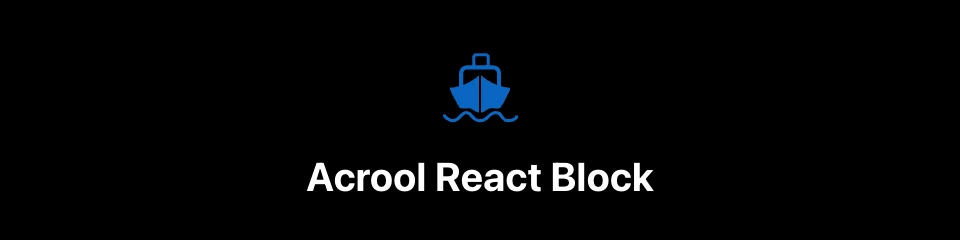 Acrool React Block Logo