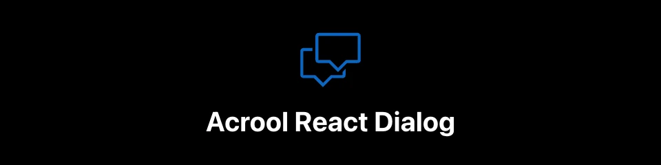 Acrool React Dialog Logo