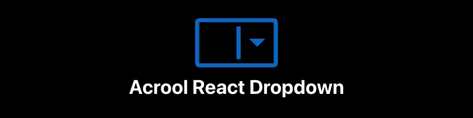 Acrool React Dropdown Logo