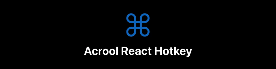 Acrool React Hotkey Logo