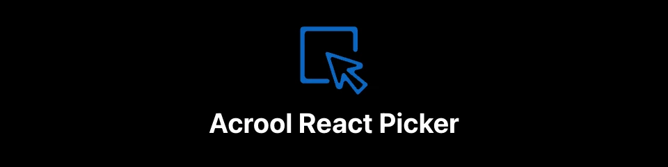 Acrool React Picker Logo