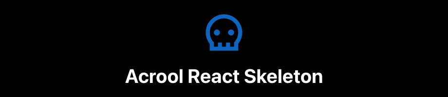 Acrool React Skeleton Logo