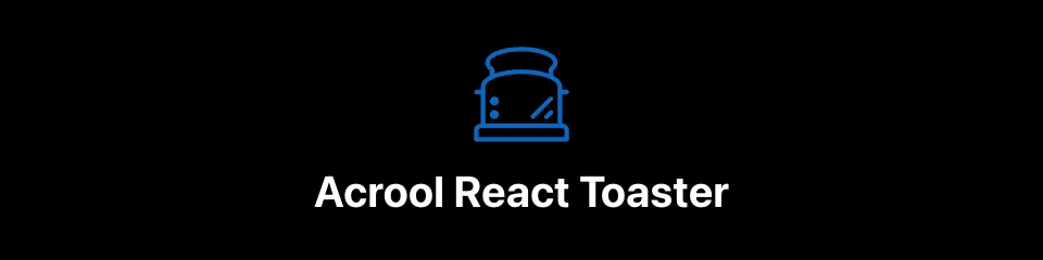 Acrool React Toaster Logo