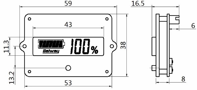 BW-LY5 Dimensions