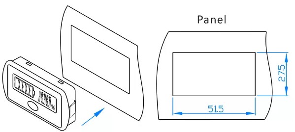 BW-LY7 BW-LY7S Panel Dimensions