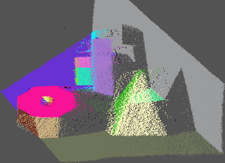 Side view of the ground-truth segmentation of a SegComp scan