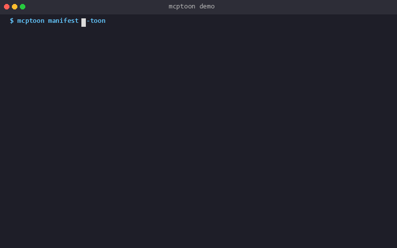 Demo: mcptoon in action