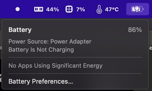 Battery screenshot