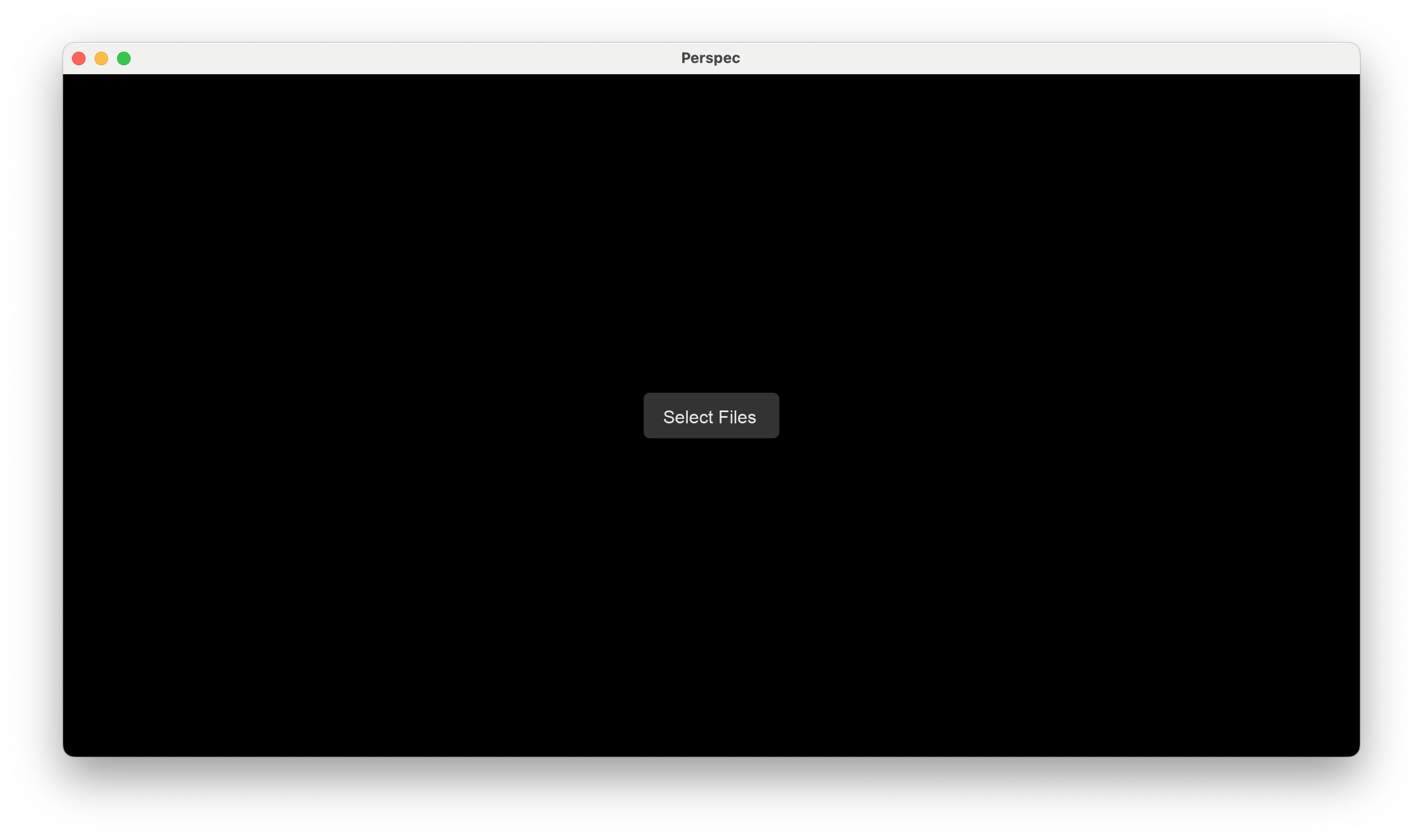 Opened Perspec App