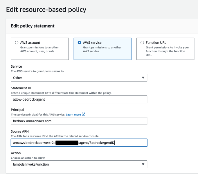 Lambda resource policy