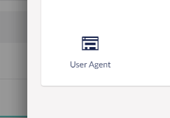 User Agent field type selection