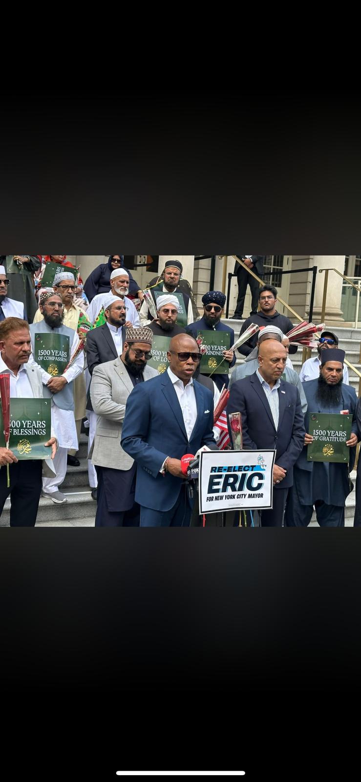With Mayor Eric Adams at City Hall