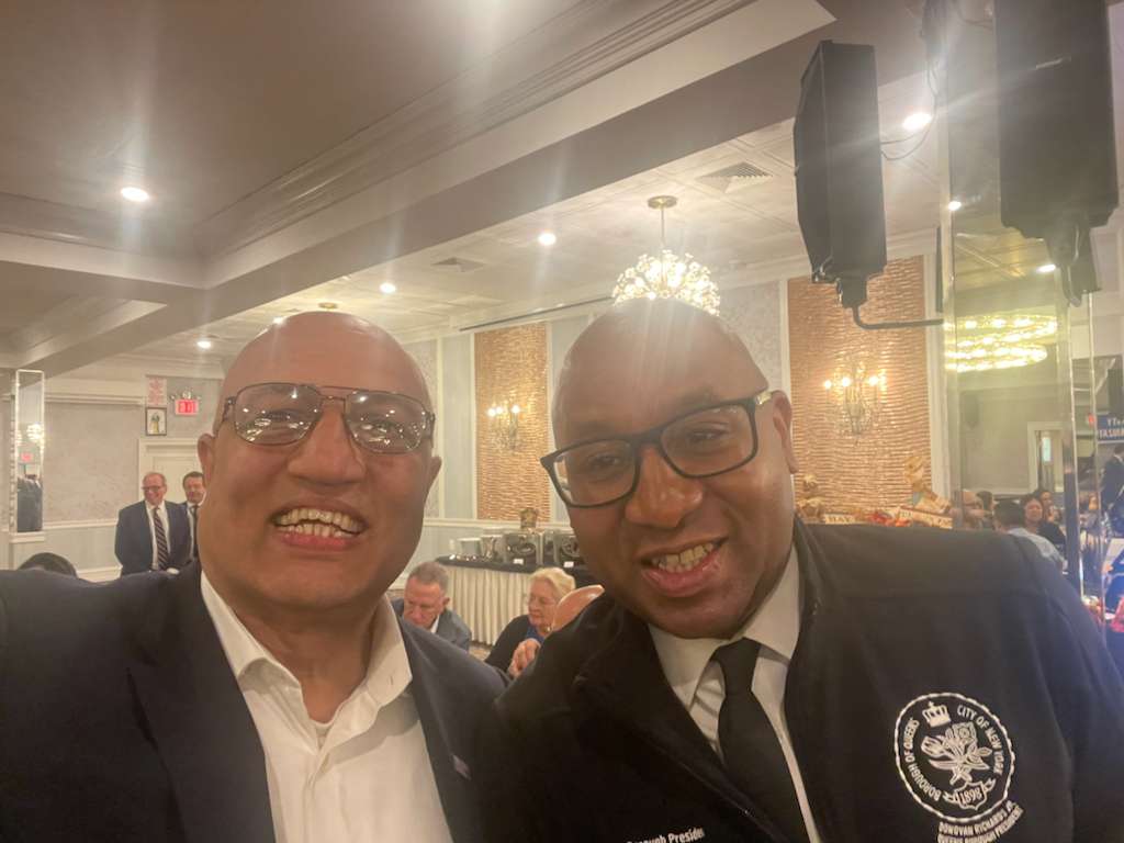 With Queens Borough President Donovan