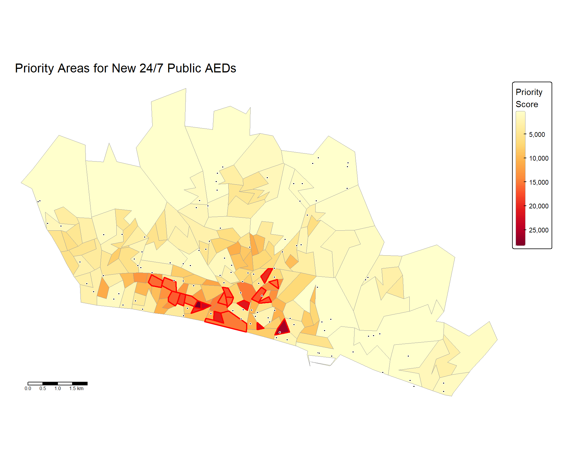 A short writeup on mapping Brighton's AEDs