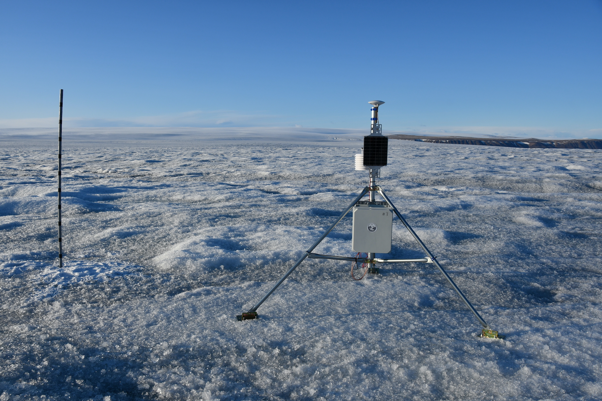 Glacier velocity tracker, from the project README