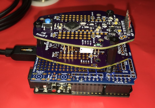 Photo of custom programming jig