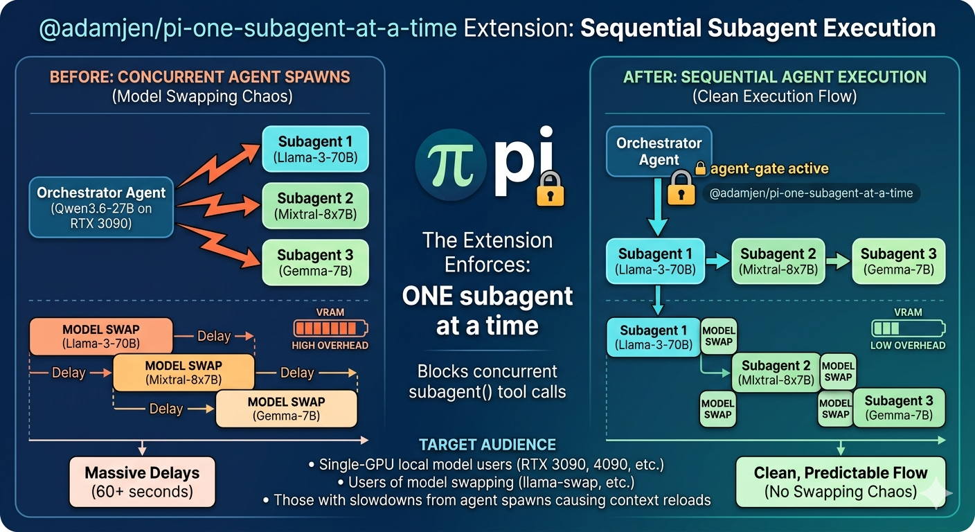 @adamjen/pi-one-subagent-at-a-time screenshot 1