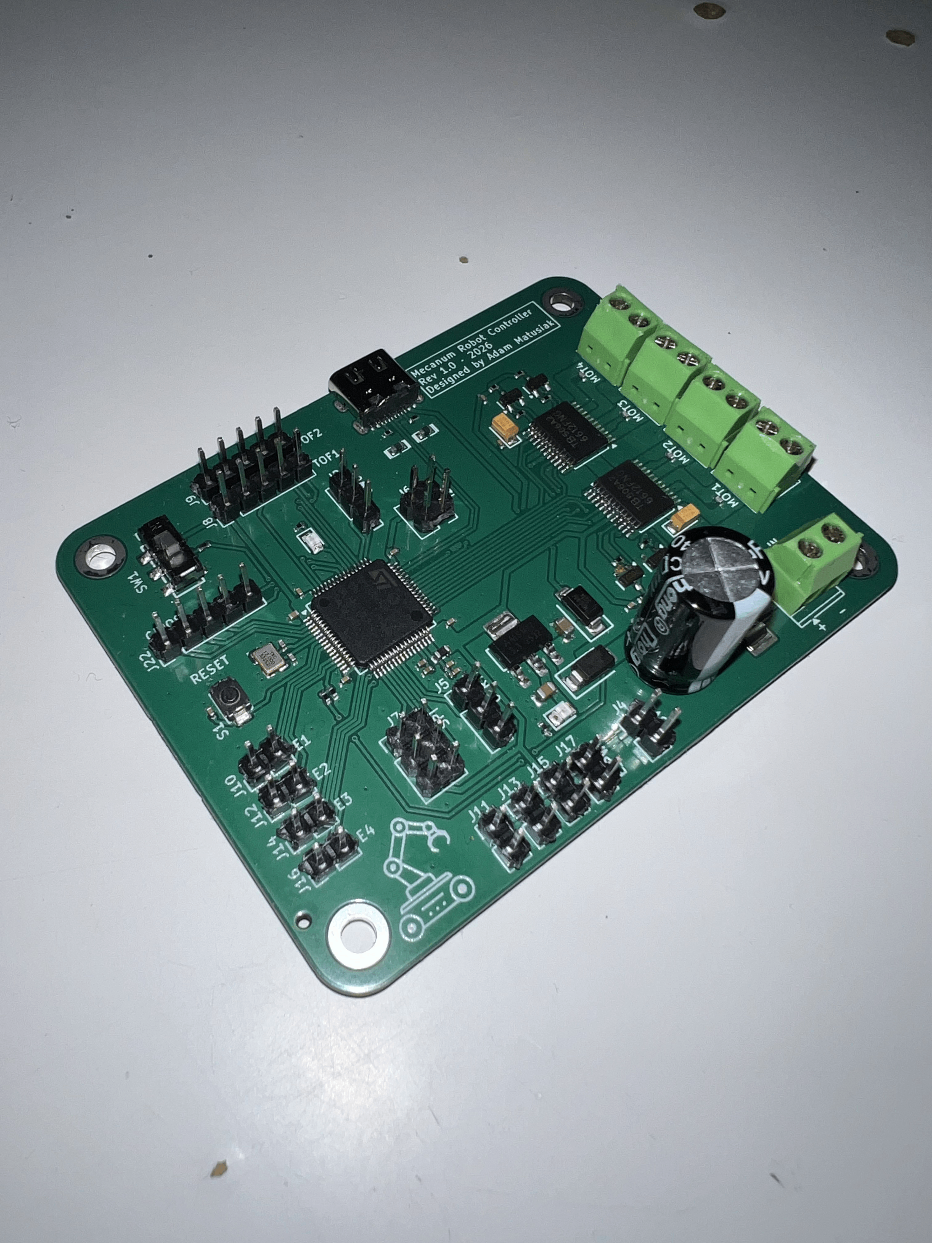 Mecanum robot board, from the project README