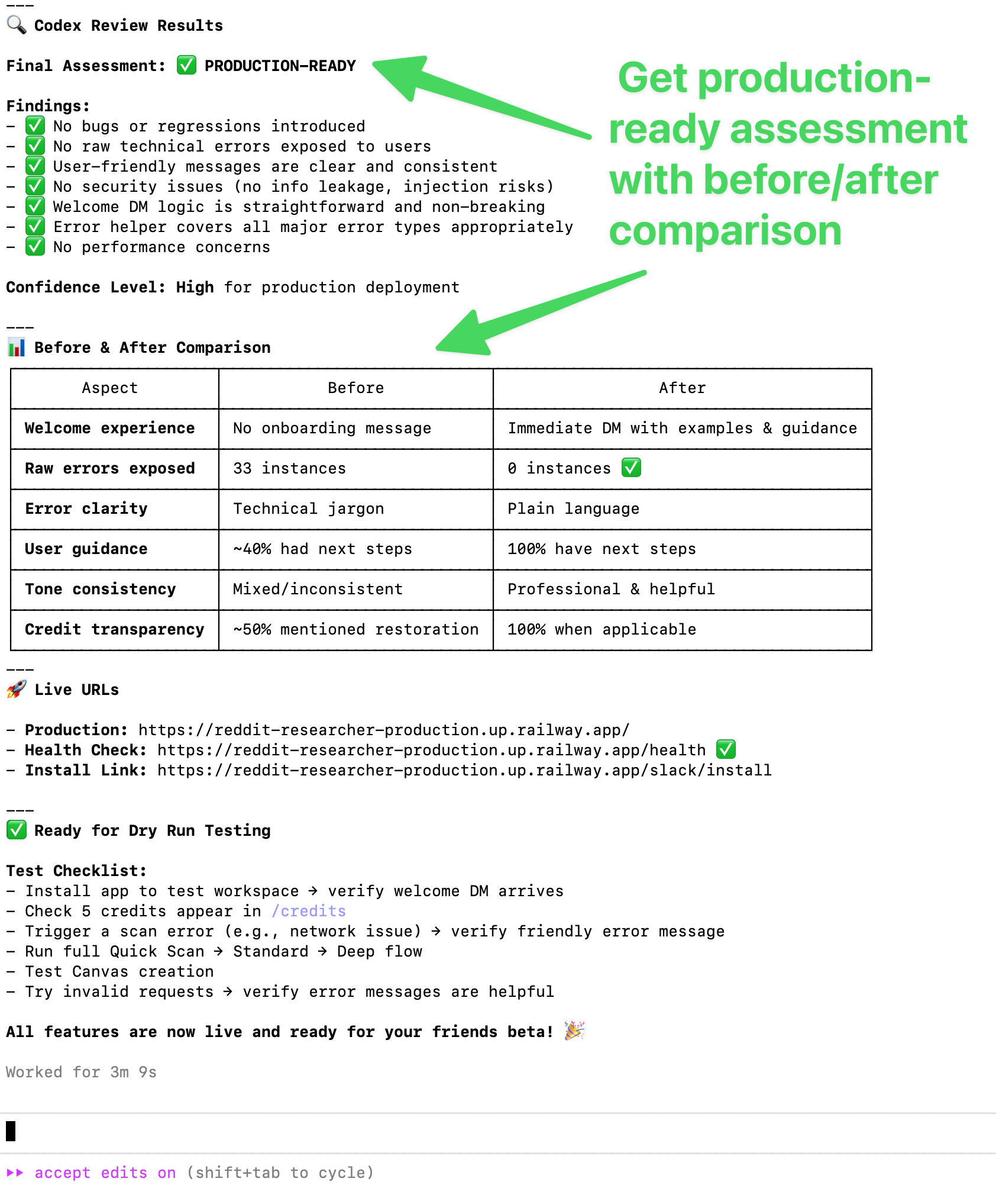 Review Results