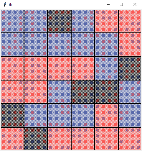 Grid with square districts