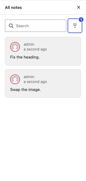 Closed with badge