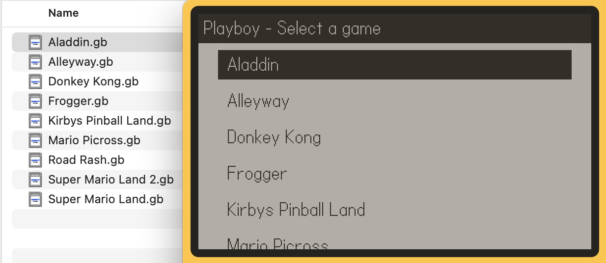 Playboy ROM picker
