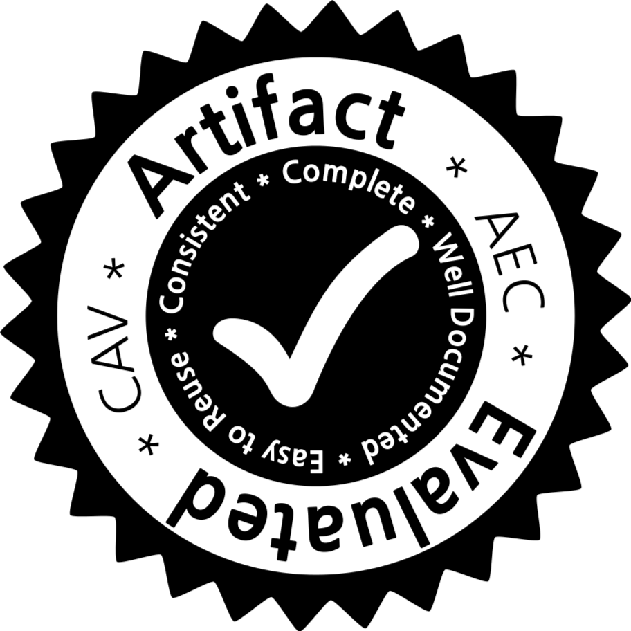 CAV Artifact Evaluation Badge