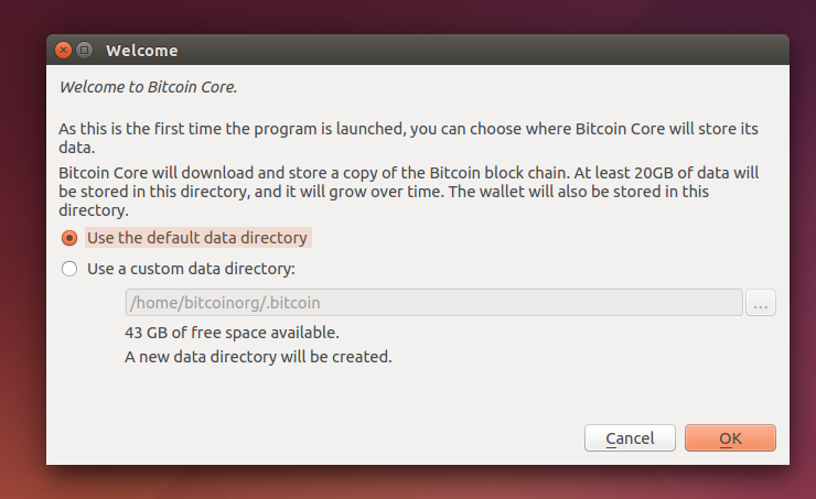 Bitcoin Core GUI