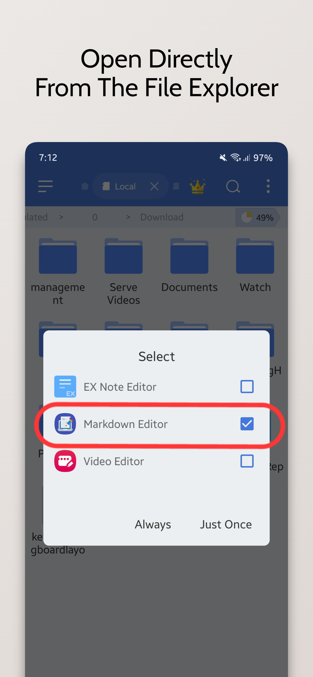 Screenshot 3 of Markdown Editor — opens full size