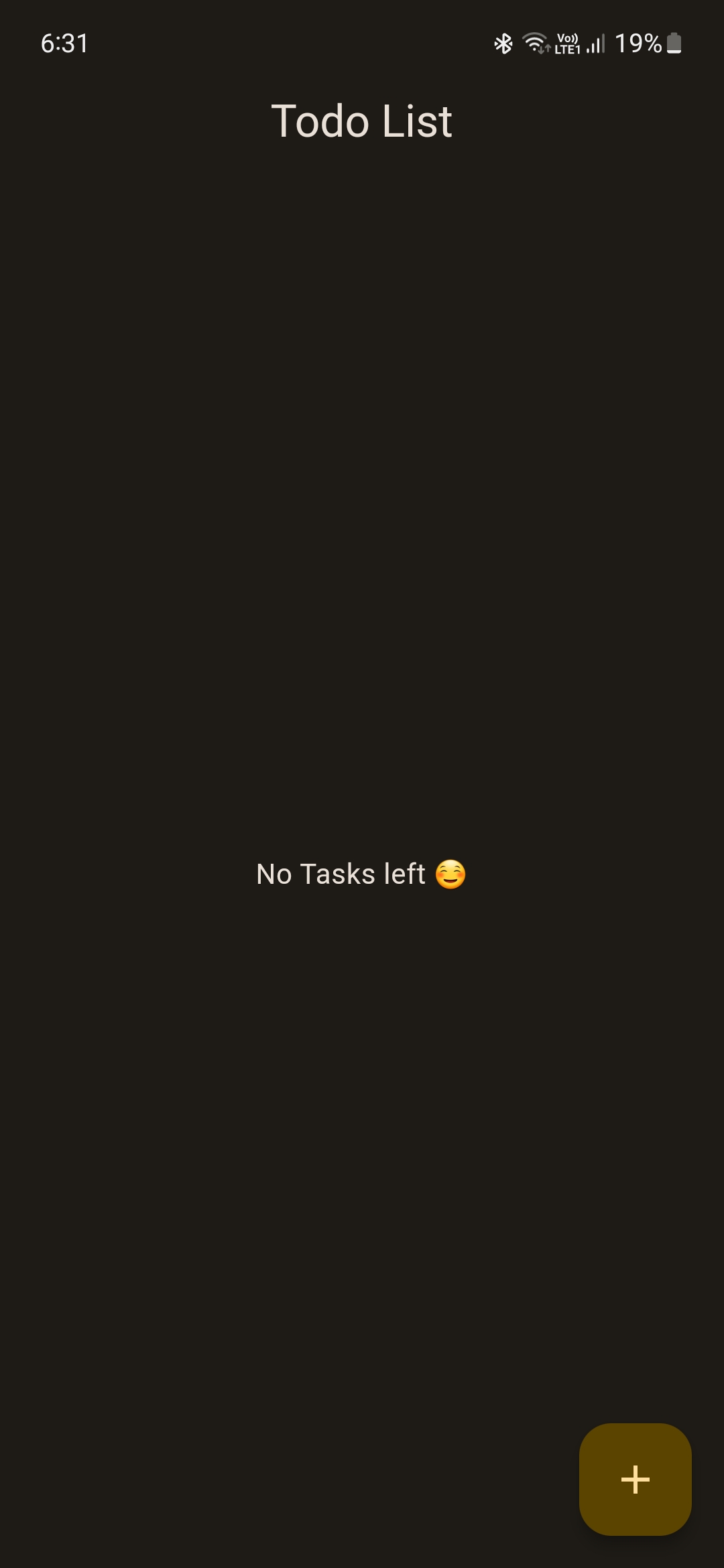 Empty Todo List