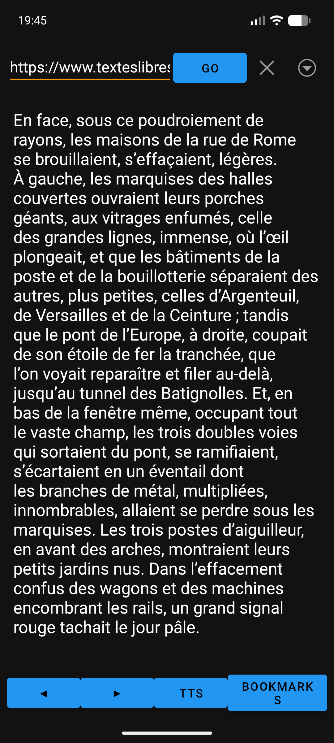 TextBrowserApp screenshot