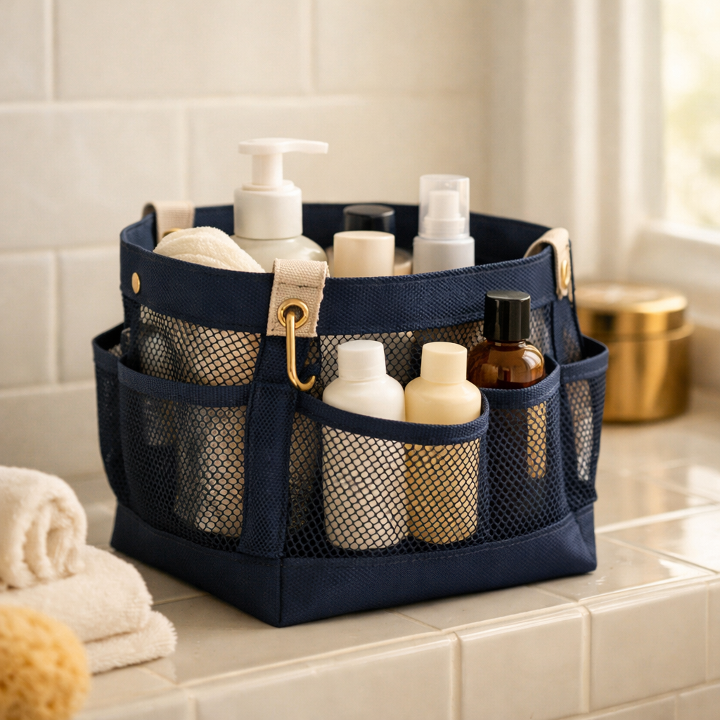 Haundry Mesh Shower Caddy Tote — $25–$30