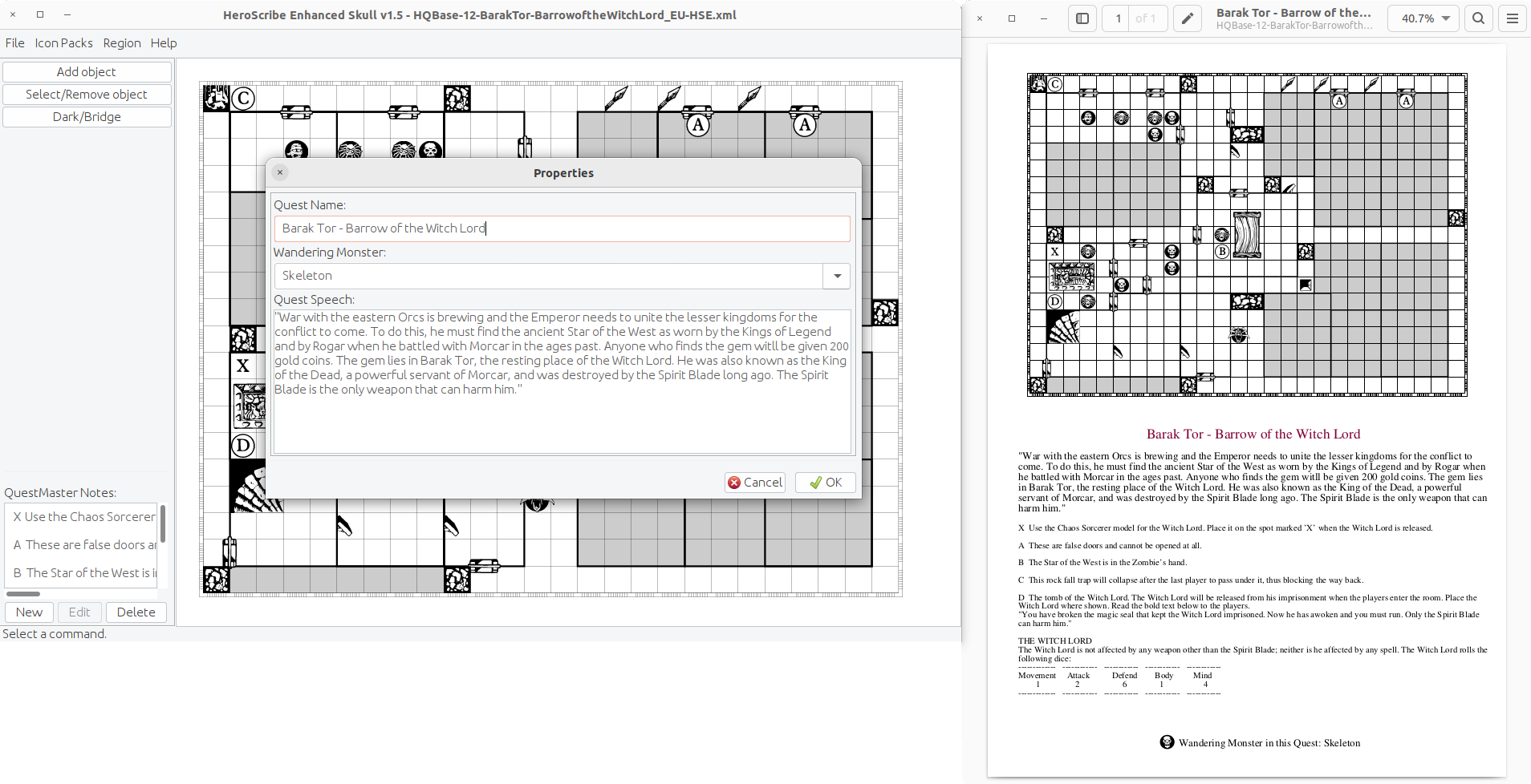 Heroscribe Enhance UI and PDF export