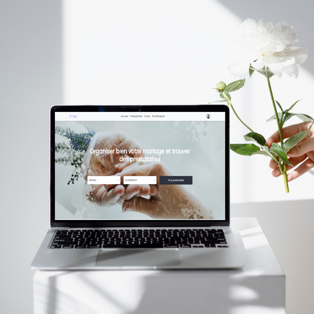 showcase lys project, e-wedding planner website