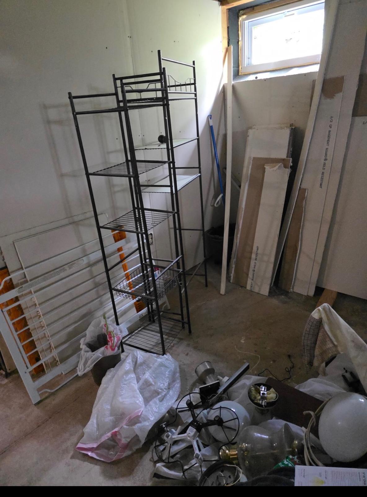 Basement cleanout before pickup